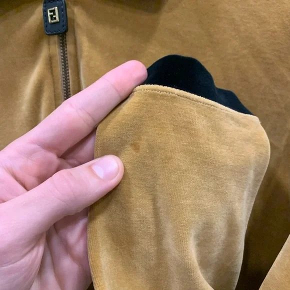 Vintage Archive Fendi Pullover Polo Velour Logo Top 8 42 - Picture 13 of 14